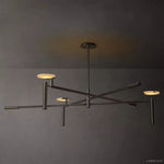 Halver Alabaster Dome Round Chandelier 60"