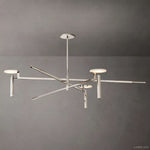Halver Alabaster Dome Round Chandelier 60"