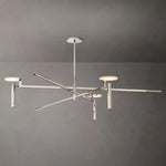 Halver Alabaster Dome Round Chandelier 60"
