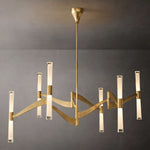 Brilora Etched Wave Mobile Chandelier 54"