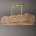 Ceva Weave Contour Rectangular Chandelier