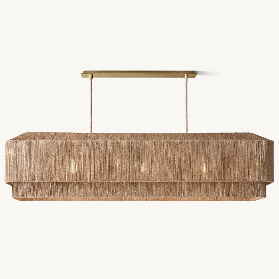 Ceva Weave Contour Rectangular Chandelier