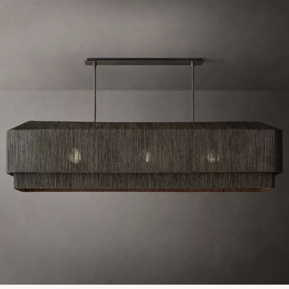Ceva Weave Contour Rectangular Chandelier