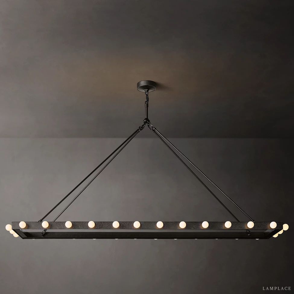 Vitoria Ember Trace Linear Chandelier 72"