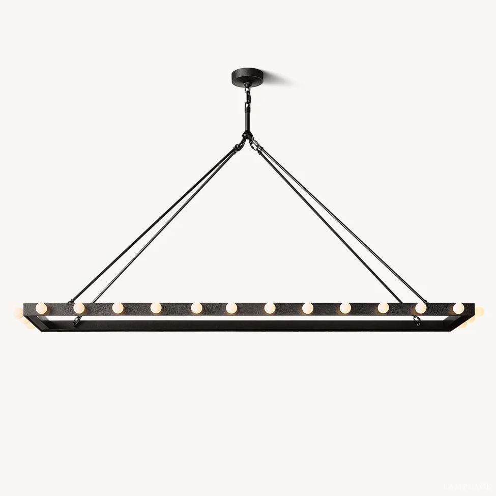Vitoria Ember Trace Linear Chandelier 72"