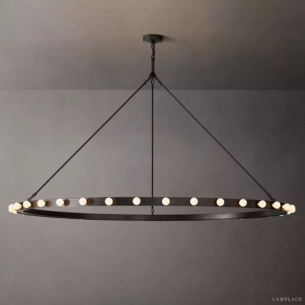 Vitoria Ember Trace Round Chandelier 72"