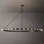 Vitoria Ember Trace Round Chandelier 72"