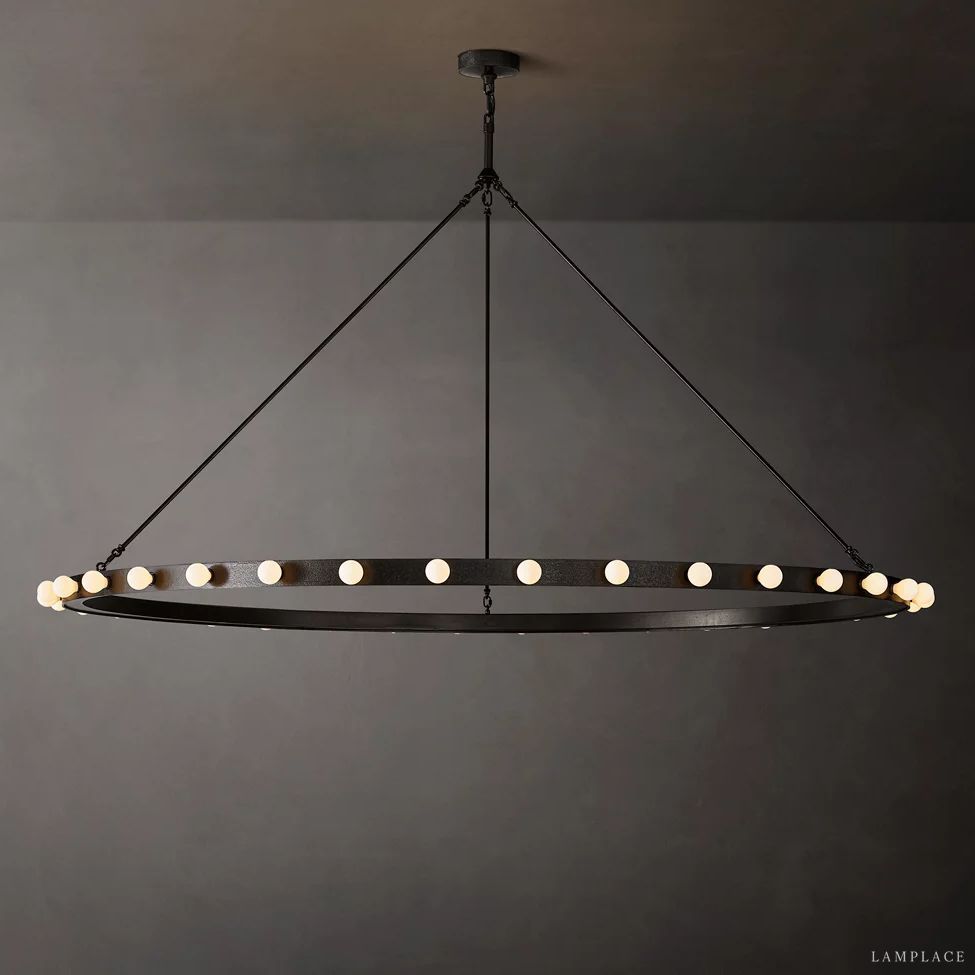 Vitoria Ember Trace Round Chandelier 72"