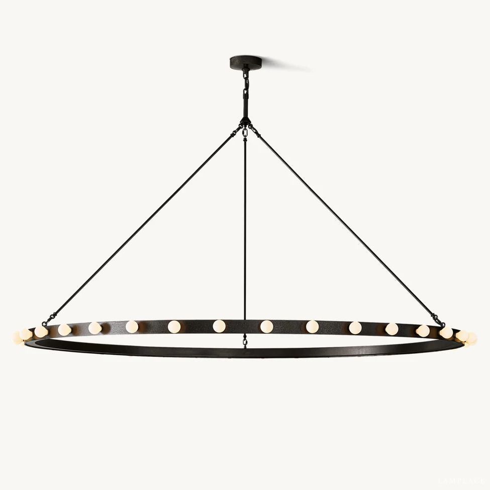 Vitoria Ember Trace Round Chandelier 72"
