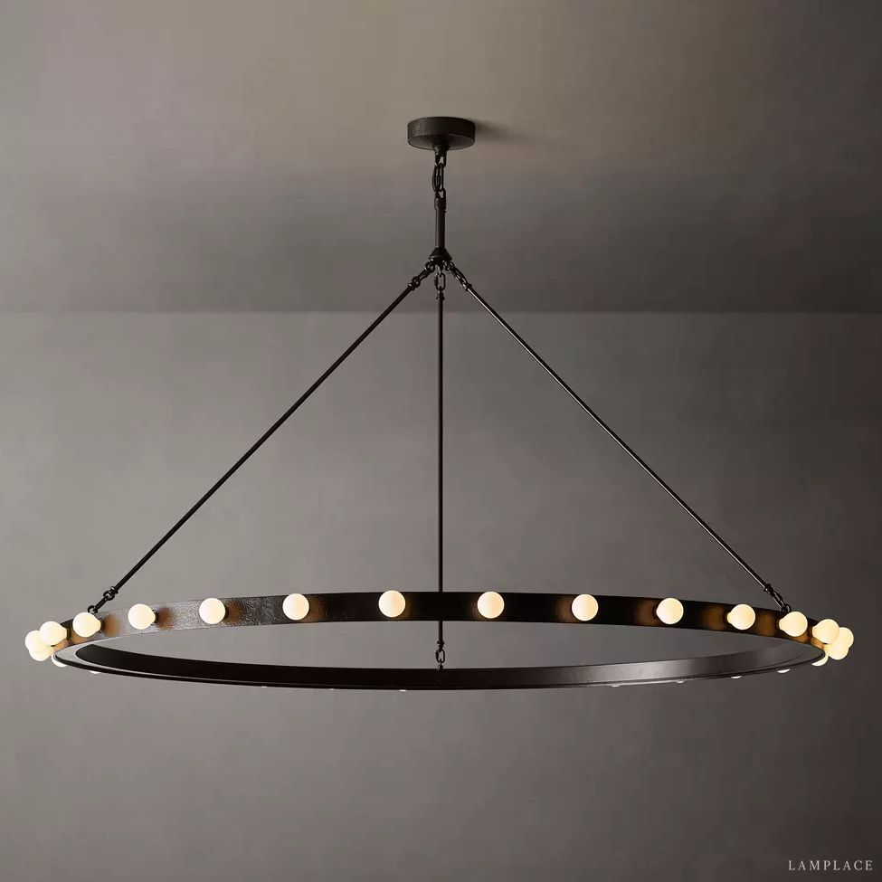 Vitoria Ember Trace Round Chandelier 60"