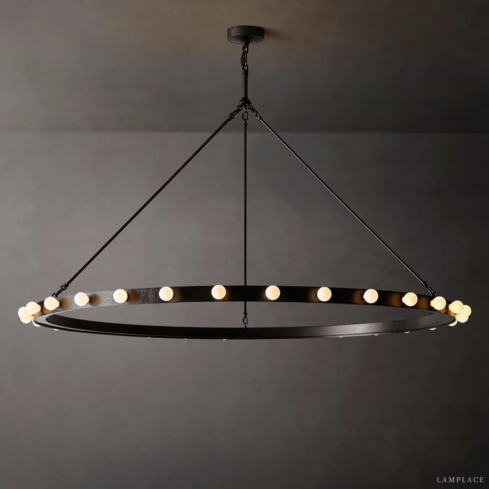 Vitoria Ember Trace Round Chandelier 60"