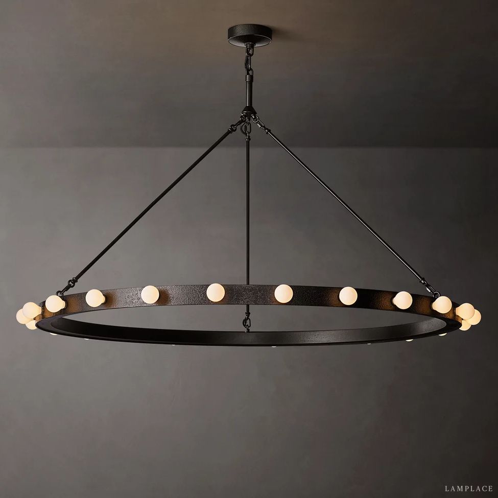 Vitoria Ember Trace Round Chandelier 48"