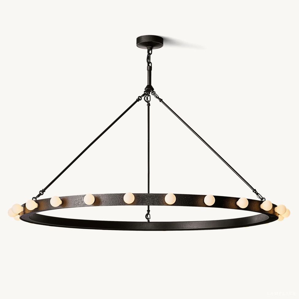 Vitoria Ember Trace Round Chandelier 48"