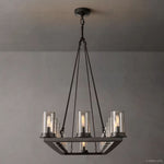 Ondra Flare Burnt Linear Chandelier 52"