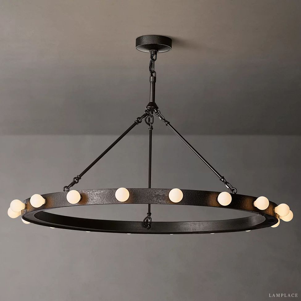 Vitoria Ember Trace Round Chandelier 36"