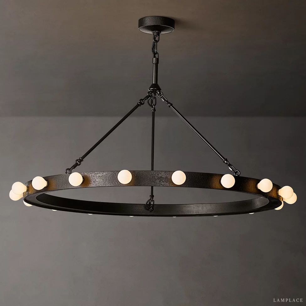 Vitoria Ember Trace Round Chandelier 36"