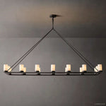 Ondra Flare Burnt Linear Chandelier 72"