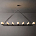 Ondra Flare Burnt Linear Chandelier 72"