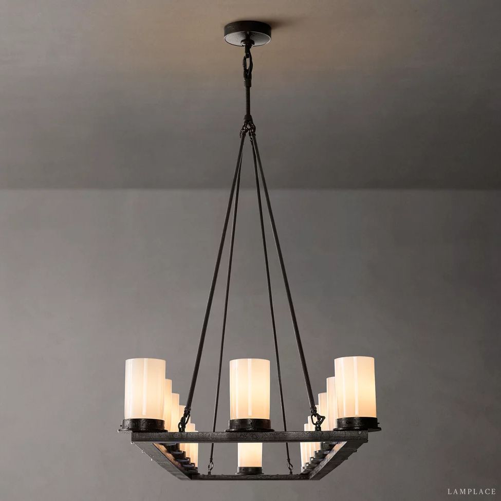 Ondra Flare Burnt Linear Chandelier 72"