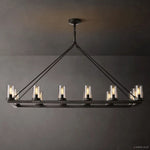 Ondra Flare Burnt Linear Chandelier 52"