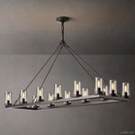 Ondra Flare Burnt Linear Chandelier 52"