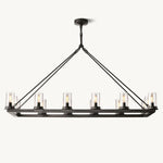 Ondra Flare Burnt Linear Chandelier 52"
