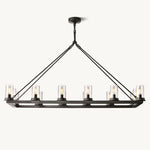 Ondra Flare Burnt Linear Chandelier 52"