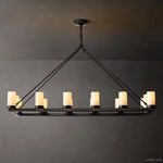 Ondra Flare Burnt Linear Chandelier 52"