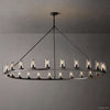 Ondra Flare Burnt Round Chandelier 72"