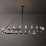 Ondra Flare Burnt Round Chandelier 72"