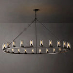 Ondra Flare Burnt Round Chandelier 72"