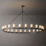 Ondra Flare Burnt Round Chandelier 72"