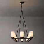 Ondra Flare Burnt Linear Chandelier 52"