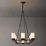 Ondra Flare Burnt Linear Chandelier 52"