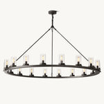 Ondra Flare Burnt Round Chandelier 60"