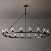 Ondra Flare Burnt Round Chandelier 60"