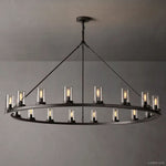 Ondra Flare Burnt Round Chandelier 60"