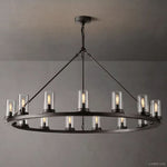 Ondra Flare Burnt Round Chandelier 48"