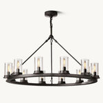 Ondra Flare Burnt Round Chandelier 36"