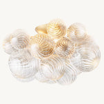 Dorian Swirled Glass Flush Mount