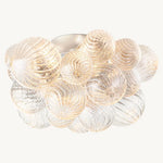 Dorian Swirled Glass Flush Mount