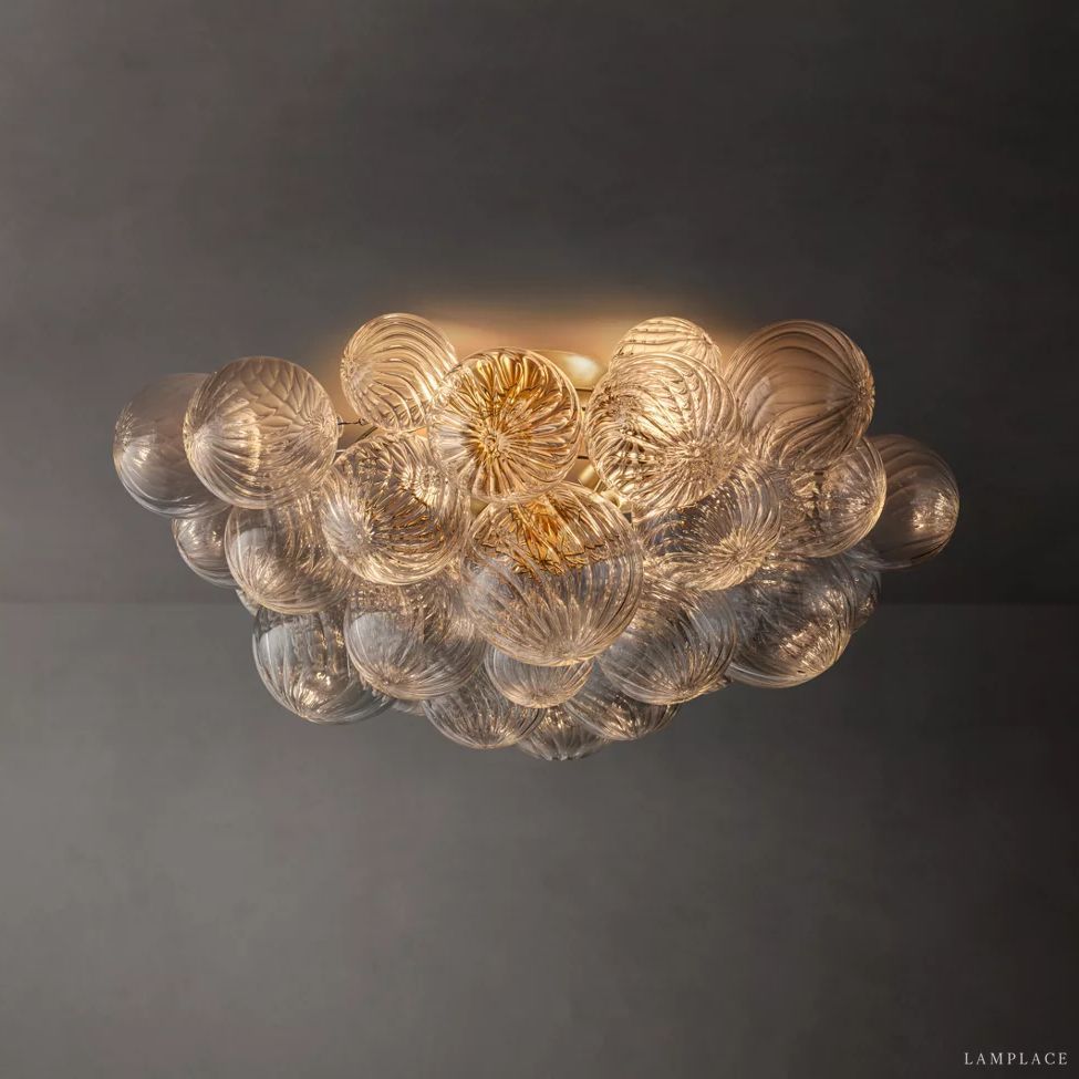 Dorian Swirled Glass Flush Mount