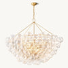 Dorian Swirled Glass Round Chandelier 56"