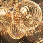 Dorian Swirled Glass Round Chandelier 38"