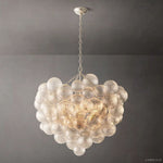 Dorian Swirled Glass Round Chandelier 38"