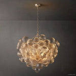 Dorian Swirled Glass Round Chandelier 38"