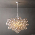 Dorian Swirled Glass Round Chandelier 38"