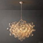 Dorian Swirled Glass Round Chandelier 38"
