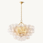 Dorian Swirled Glass Round Chandelier 33"