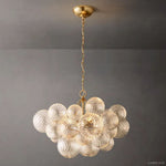 Dorian Swirled Glass Round Chandelier 24"